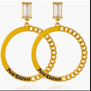 Juicy Couture Gold Hoop dangle great for going out Y2K look st…